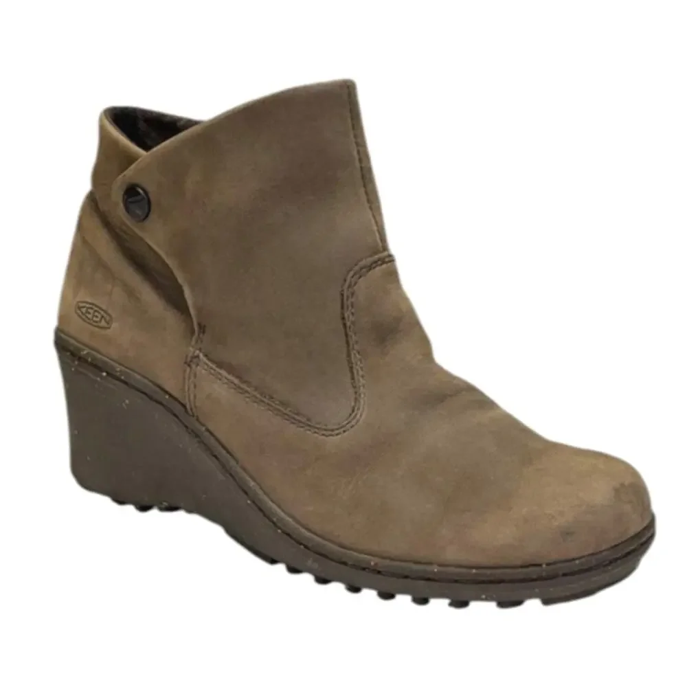 Keen Akita Wedge Boots Size 38.5/ 8 US GUC $145   S3719